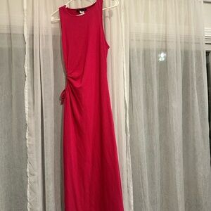 Caution To The Wind Vibrant Pink Maxi Dress